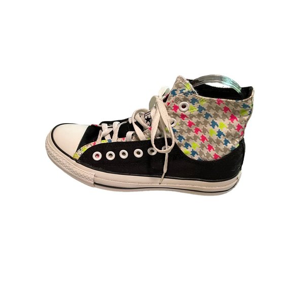 Converse Chuck Taylor Multi Color Splatter Black High Tops Women's‎ Size 8 - Picture 3 of 9